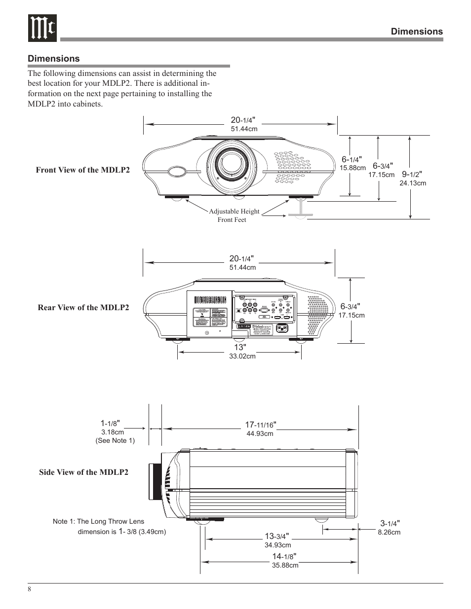 McIntosh MDLP2 User Manual | Page 8 / 32