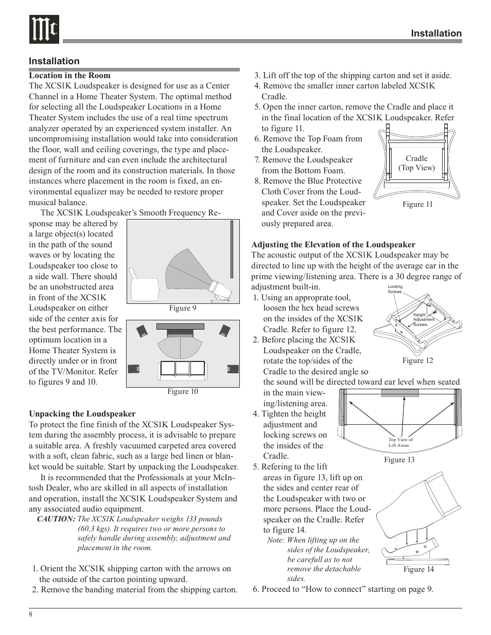 McIntosh XCS1K User Manual | Page 8 / 16