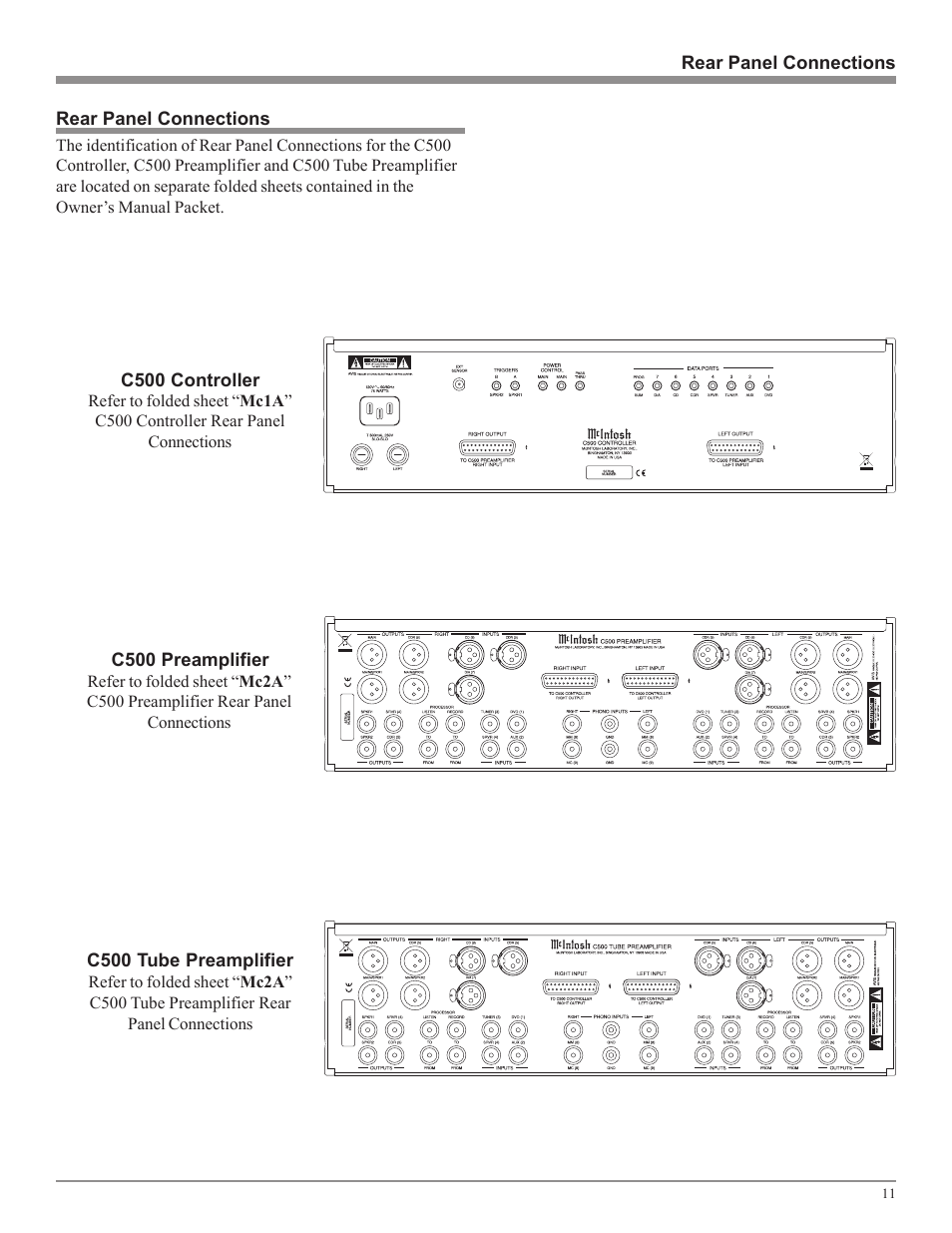 McIntosh C500 User Manual | Page 11 / 40