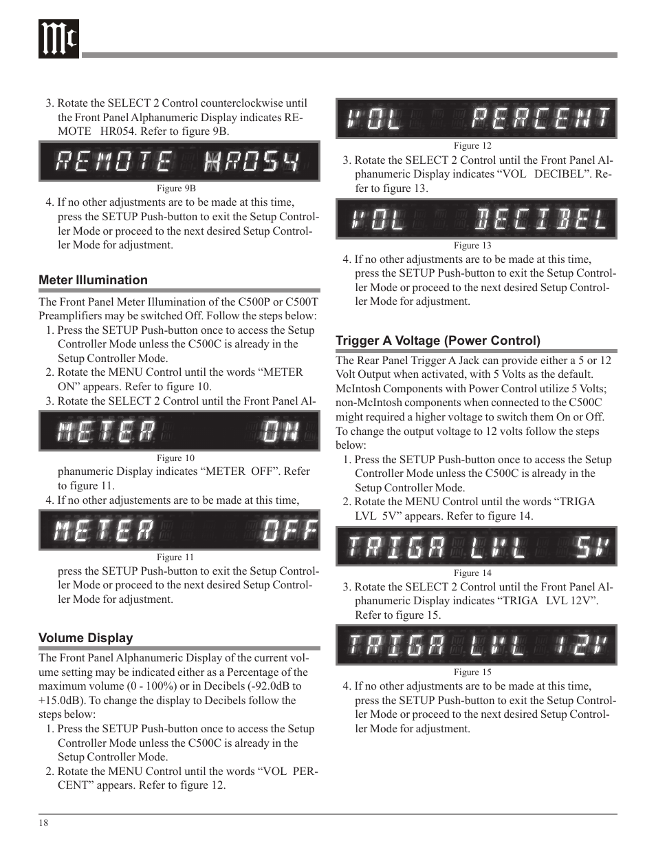 McIntosh C500 User Manual | Page 18 / 40