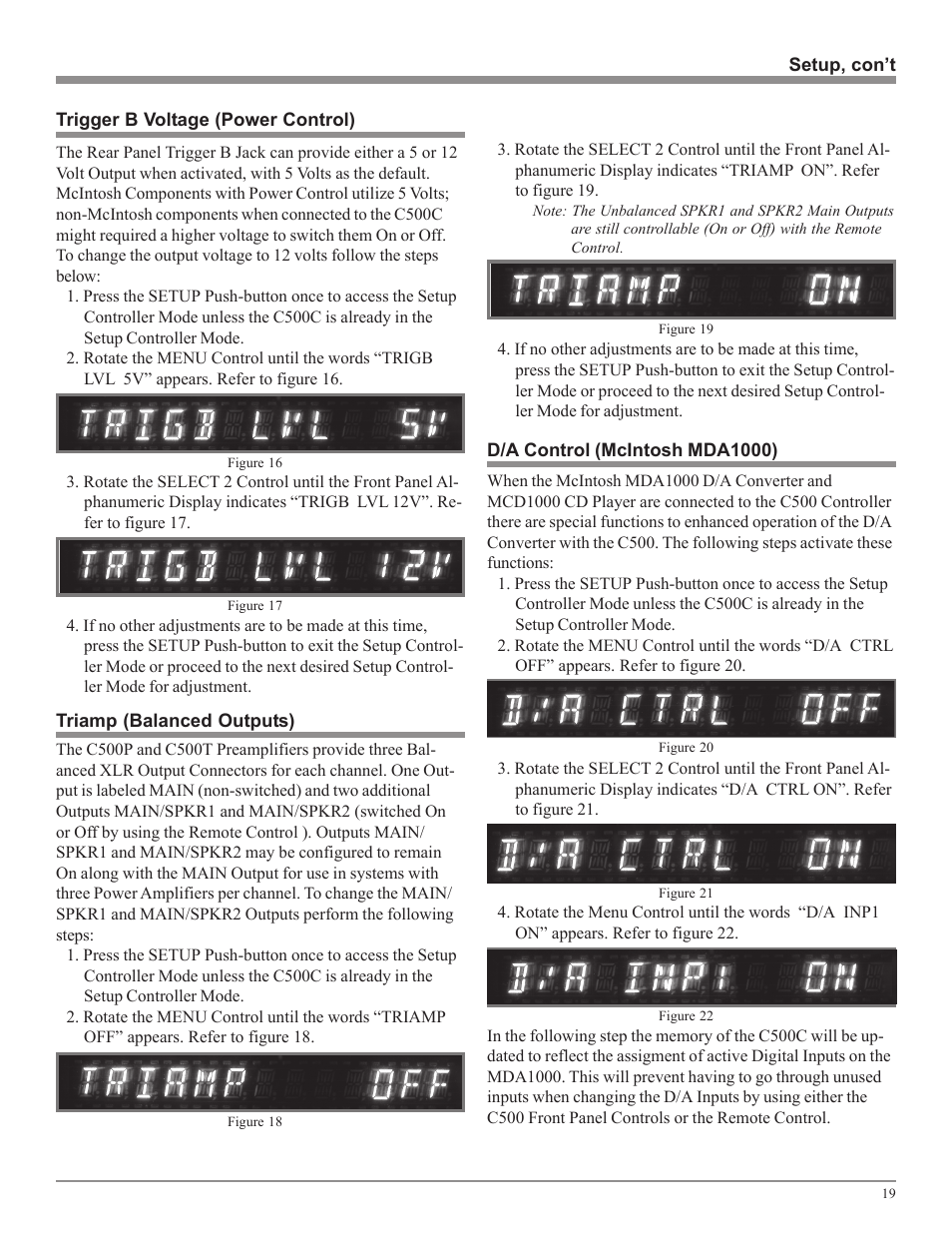 McIntosh C500 User Manual | Page 19 / 40