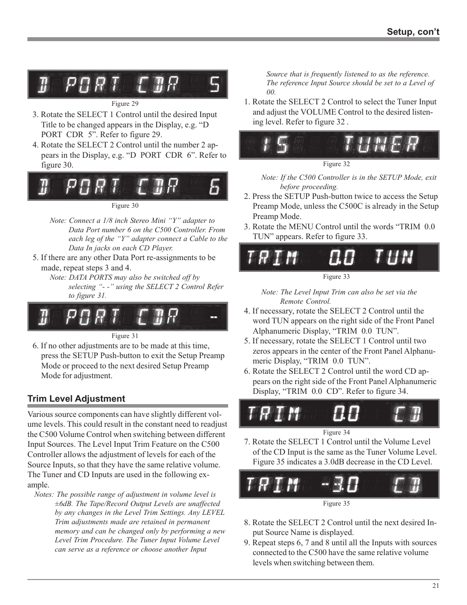 McIntosh C500 User Manual | Page 21 / 40