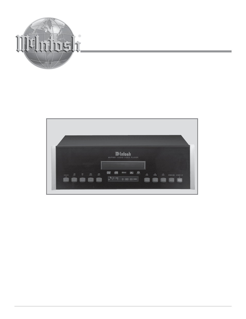 McIntosh MVP861 User Manual | 56 pages