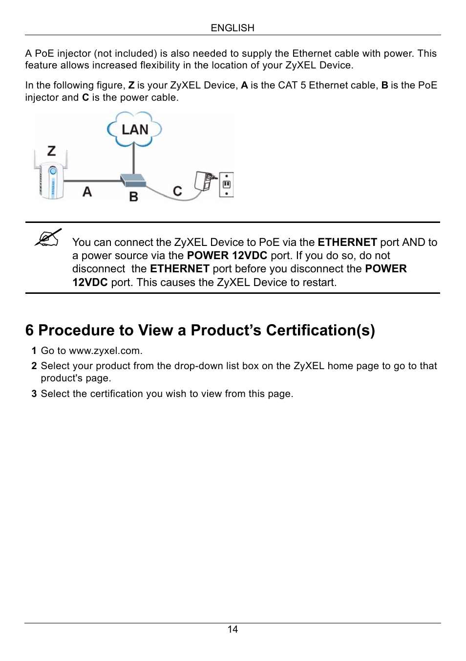 6 procedure to view a product’s certification(s) | Zyxel NWA-3160 User Manual | Page 14 / 131