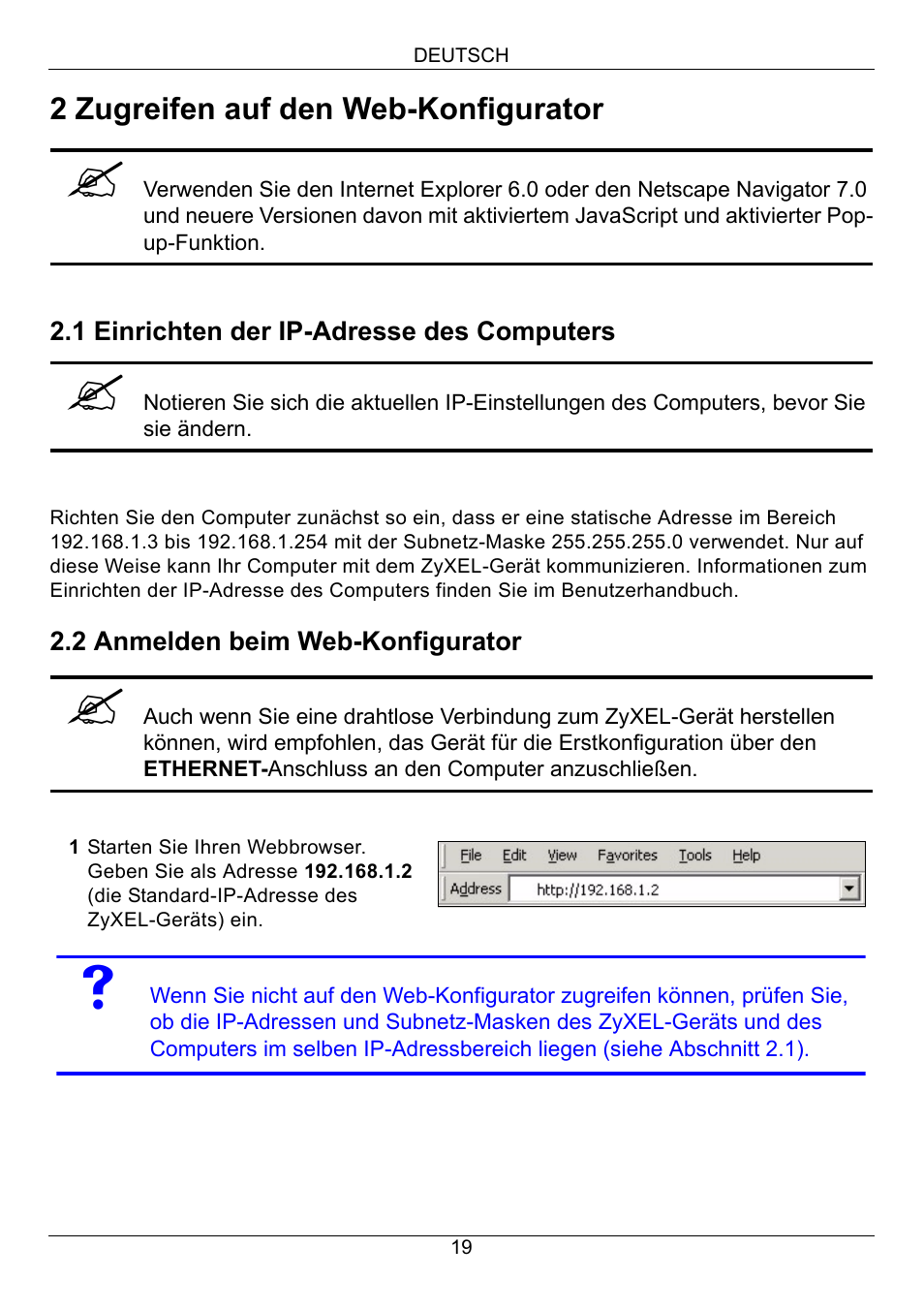 Zyxel NWA-3160 User Manual | Page 19 / 131