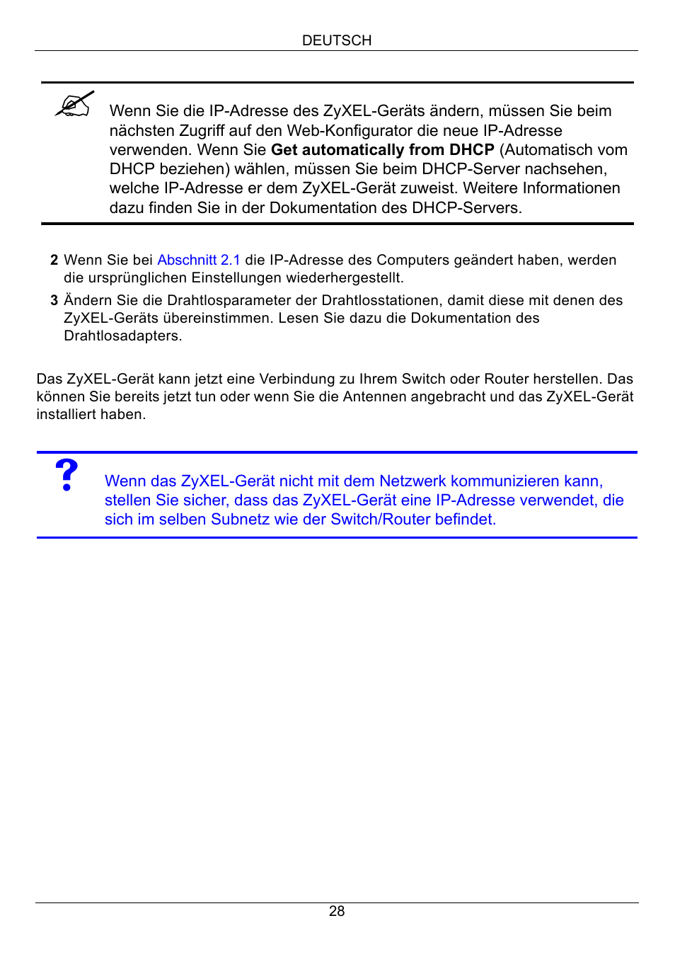 Zyxel NWA-3160 User Manual | Page 28 / 131