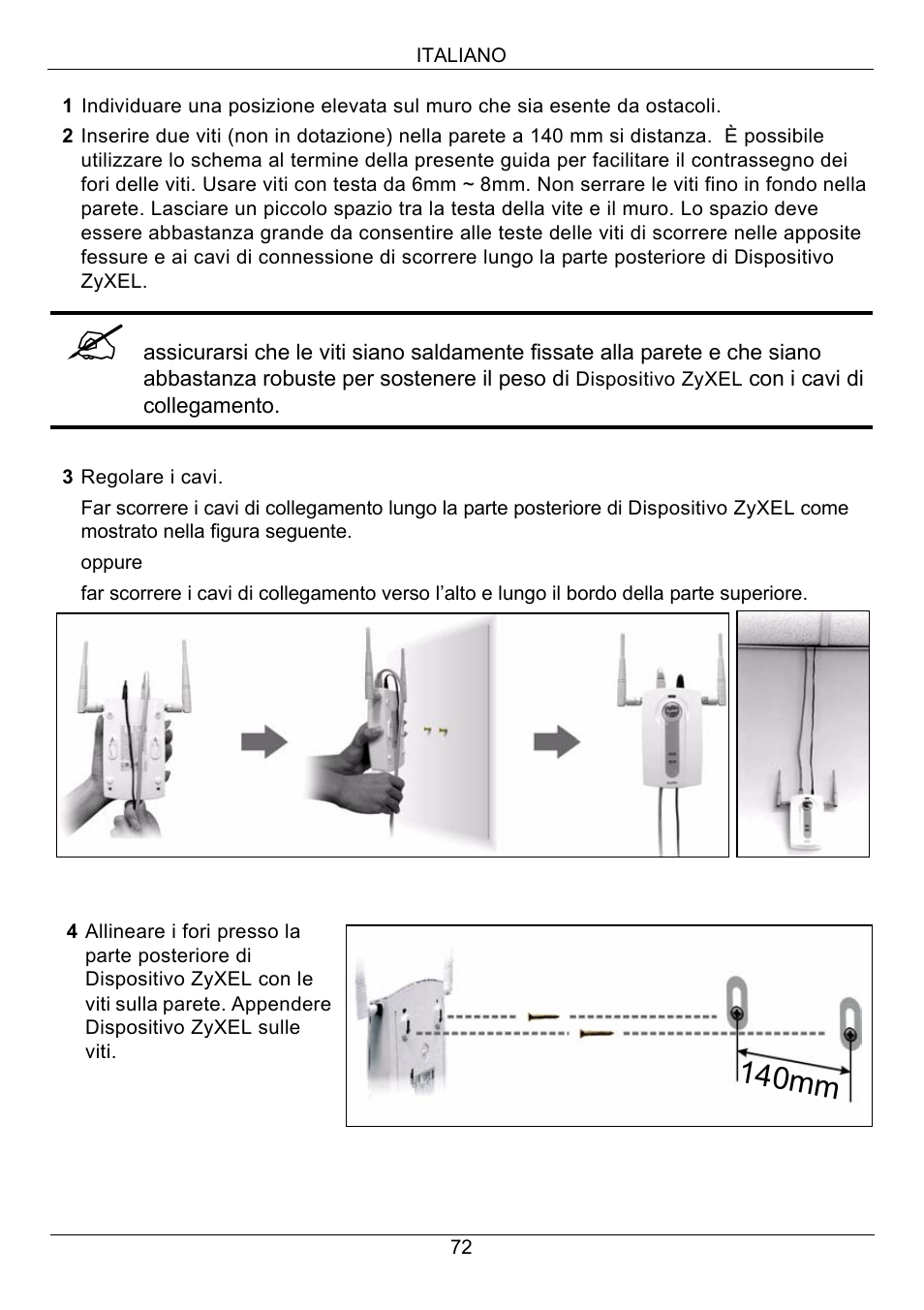 140mm | Zyxel NWA-3160 User Manual | Page 72 / 131