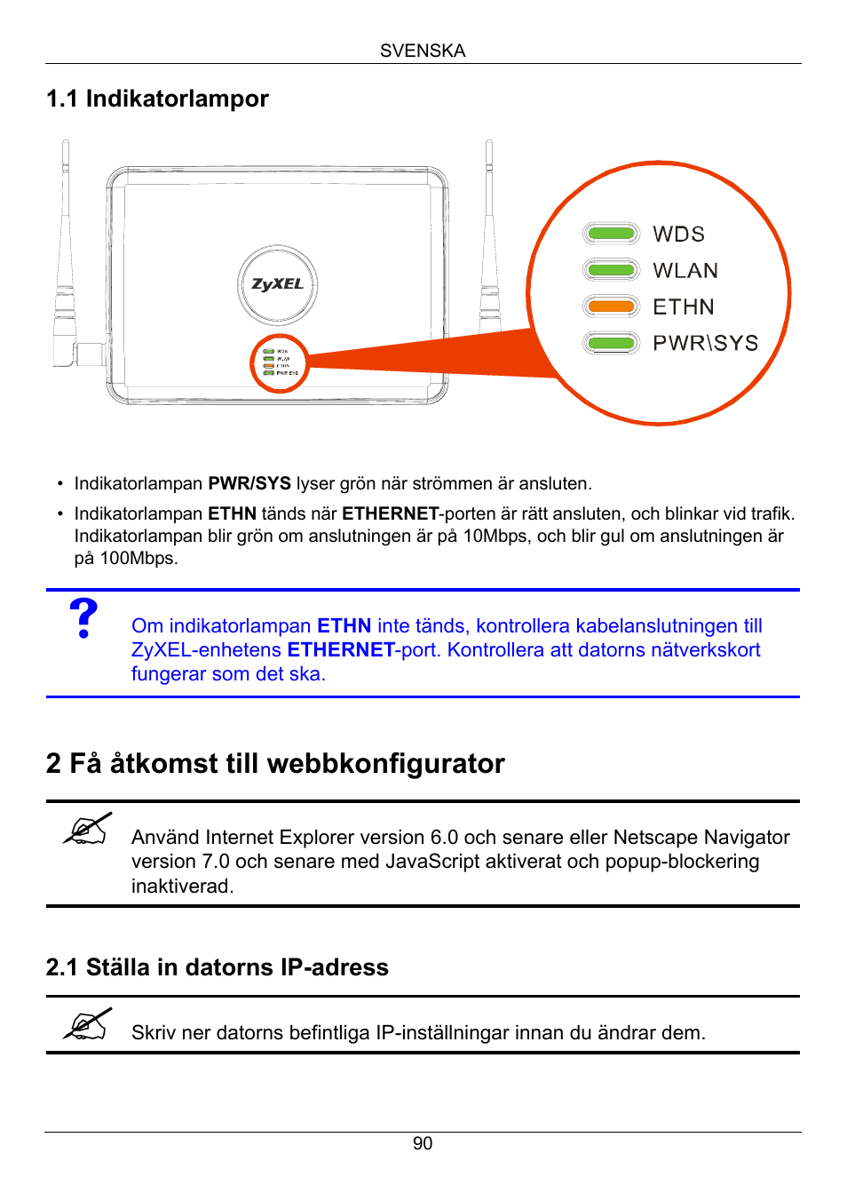 Zyxel NWA-3160 User Manual | Page 90 / 131