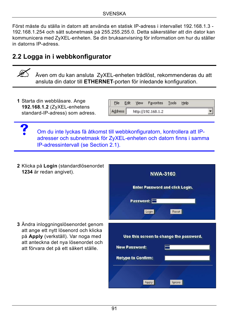 Zyxel NWA-3160 User Manual | Page 91 / 131