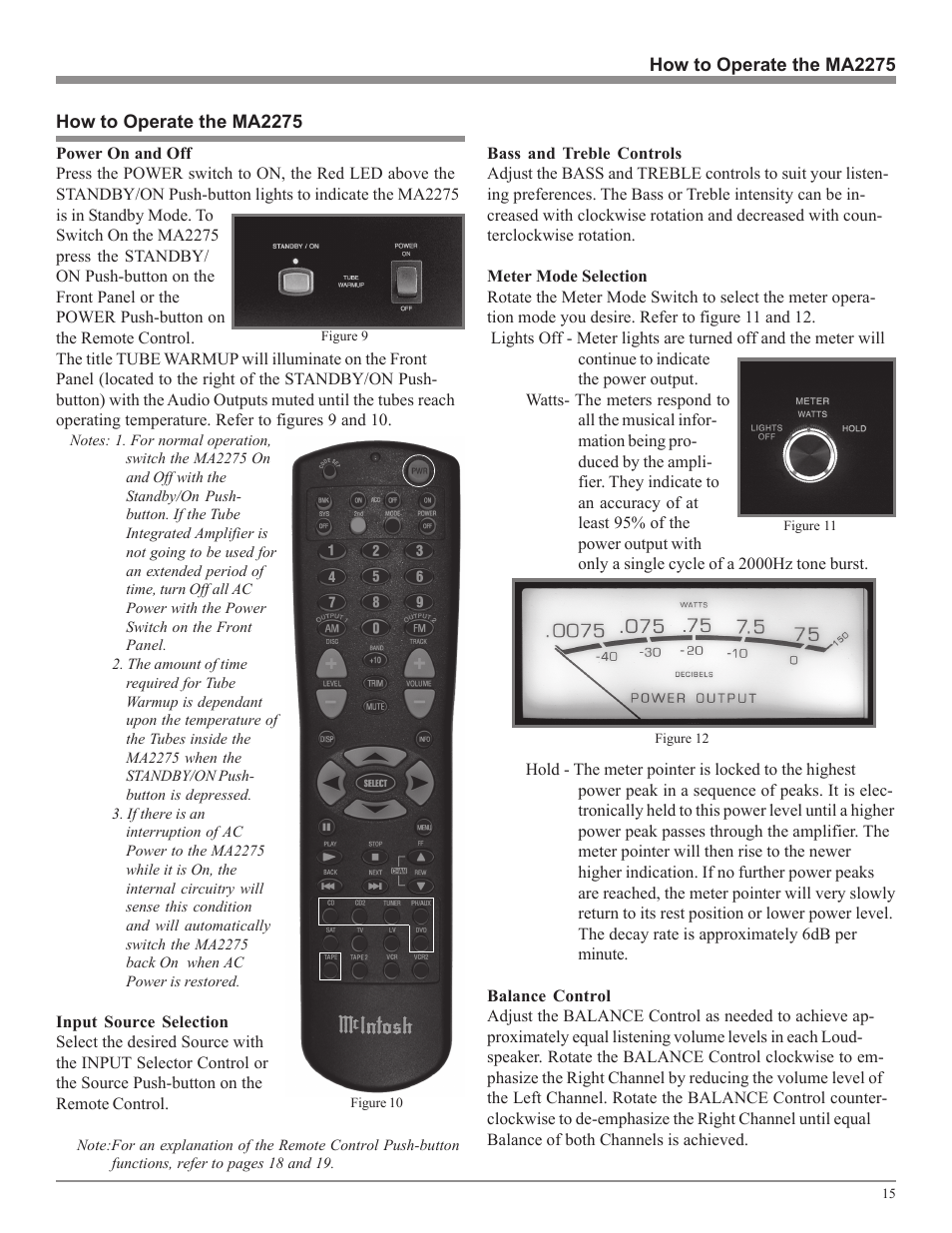 McIntosh MA2275 User Manual | Page 15 / 24
