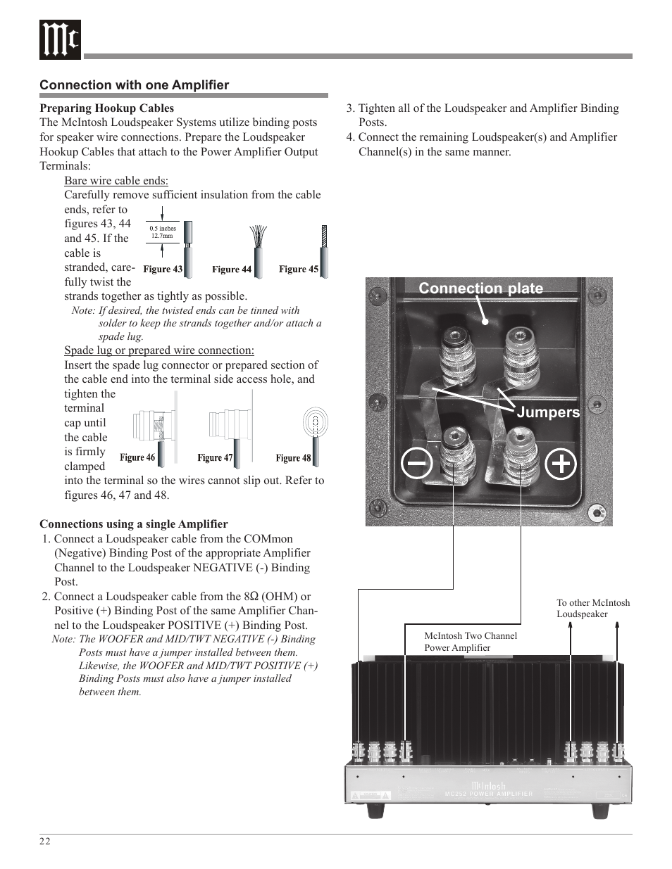 Connection plate jumpers | McIntosh XLS360 User Manual | Page 22 / 28