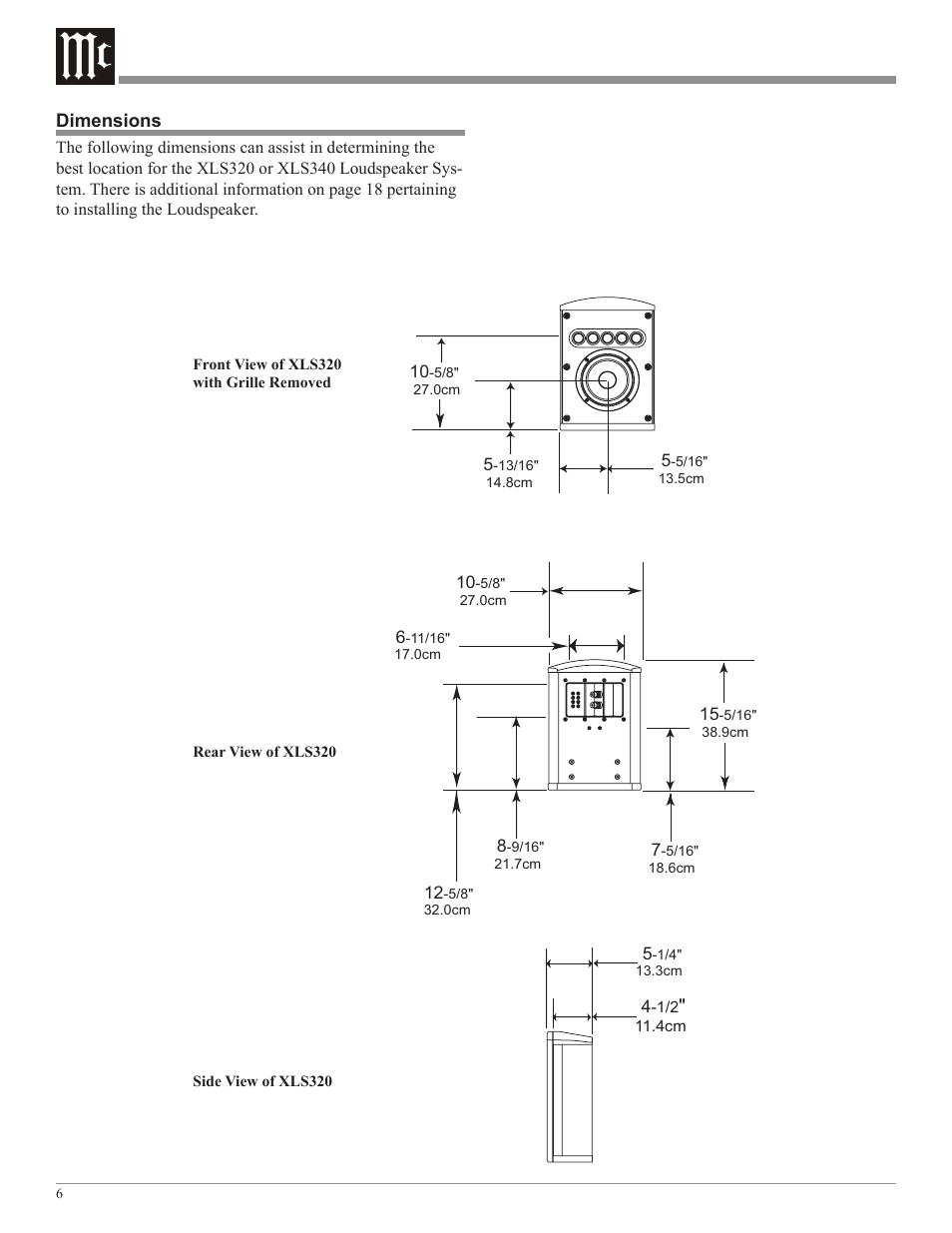 McIntosh XLS360 User Manual | Page 6 / 28