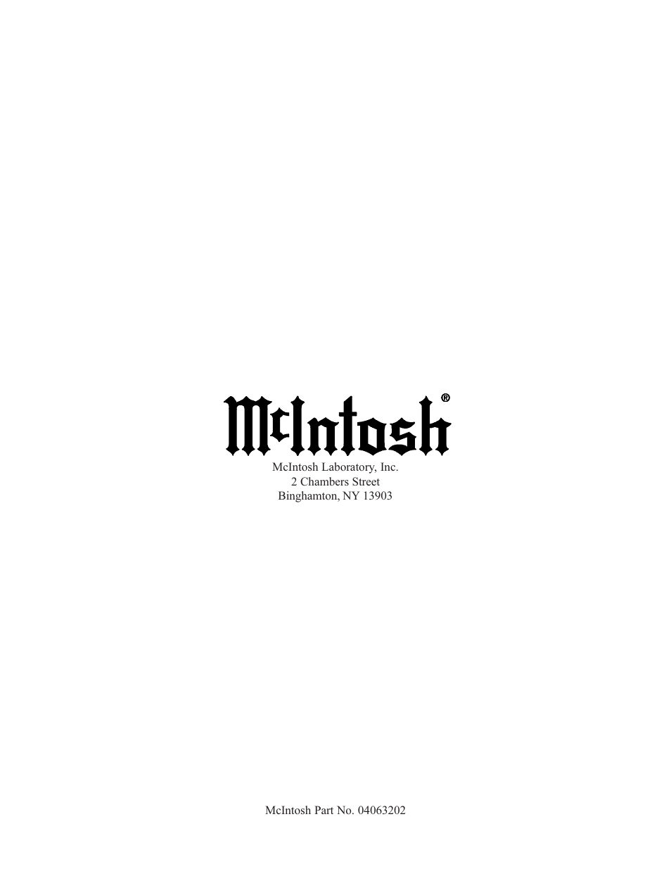 McIntosh MA6500 User Manual | Page 20 / 20
