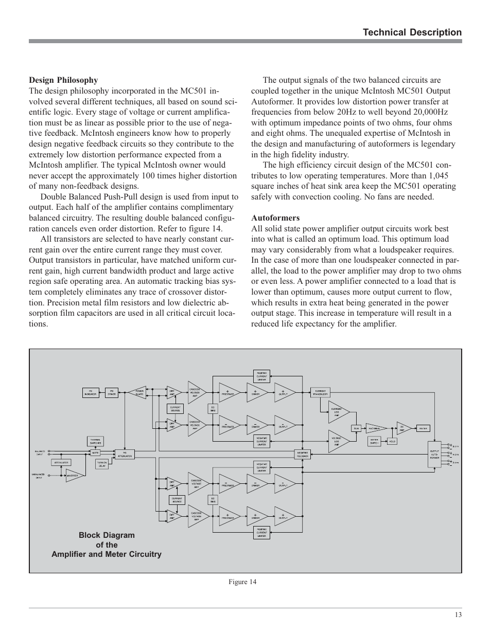 McIntosh MC501 User Manual | Page 13 / 20