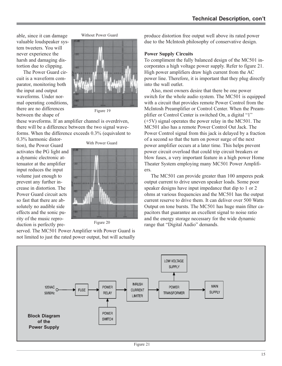 McIntosh MC501 User Manual | Page 15 / 20