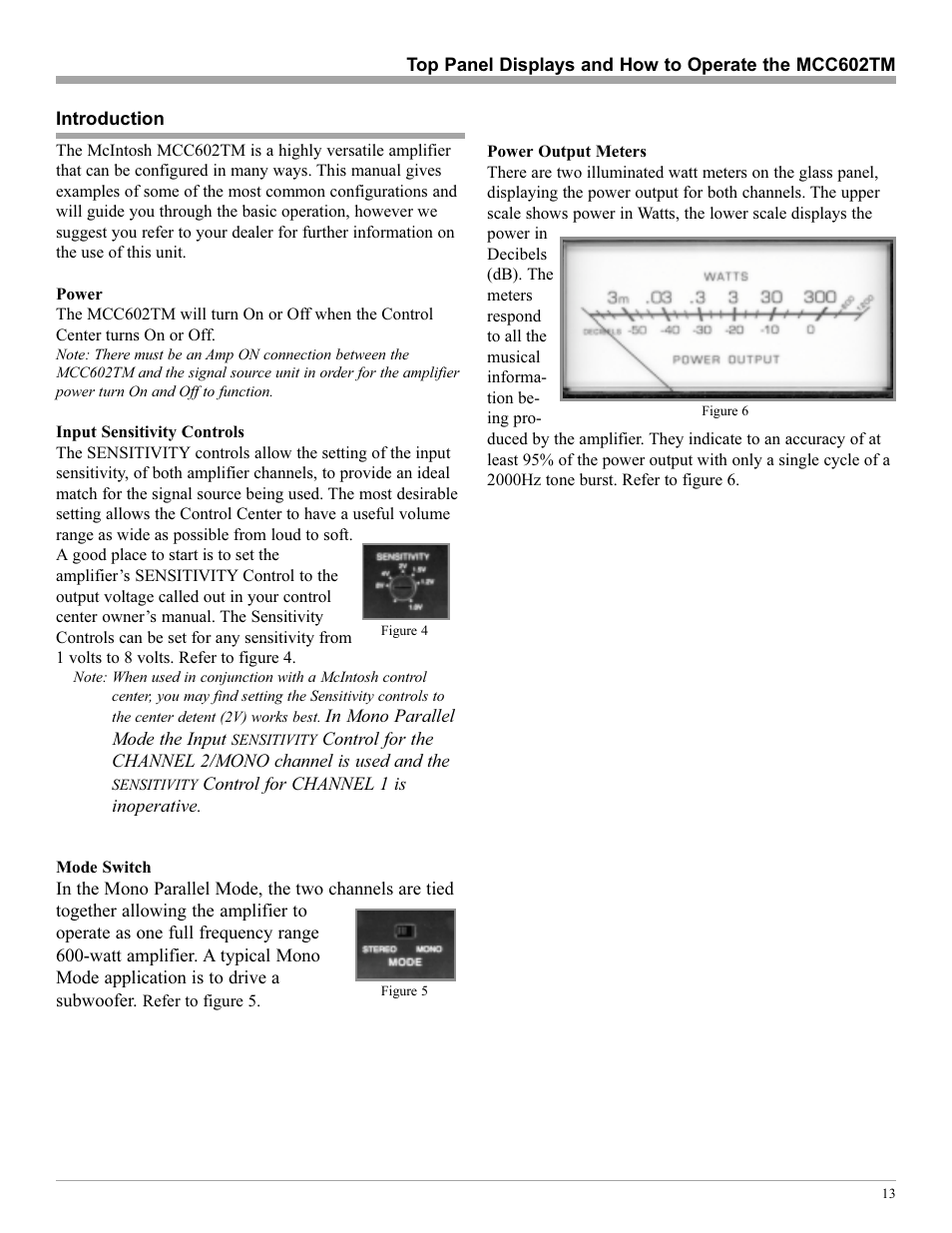 McIntosh MCC602TM User Manual | Page 13 / 20