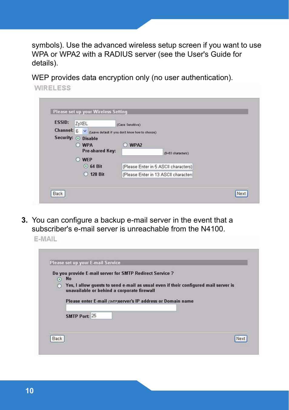 Zyxel N4100 User Manual | Page 10 / 140