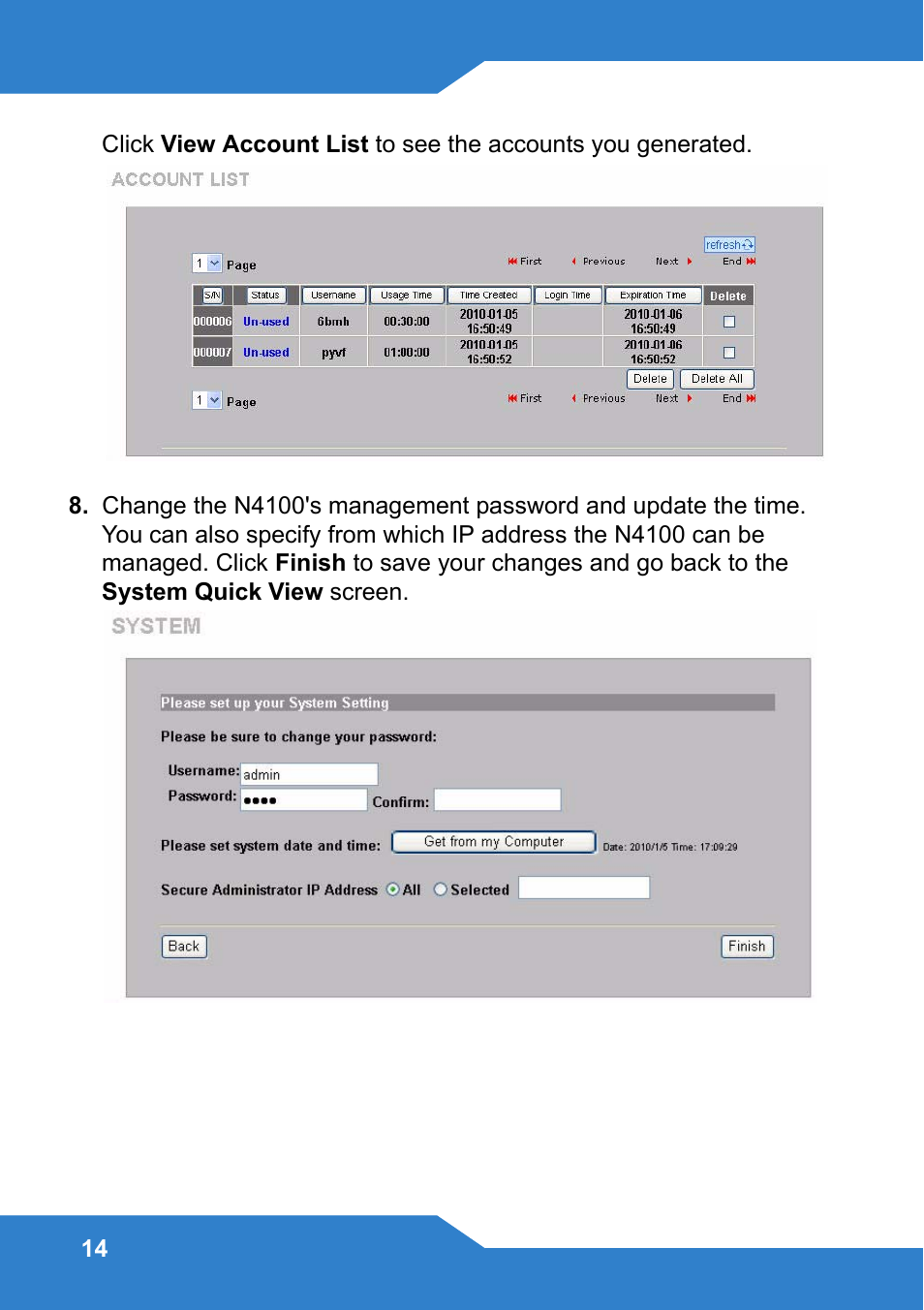 Zyxel N4100 User Manual | Page 14 / 140