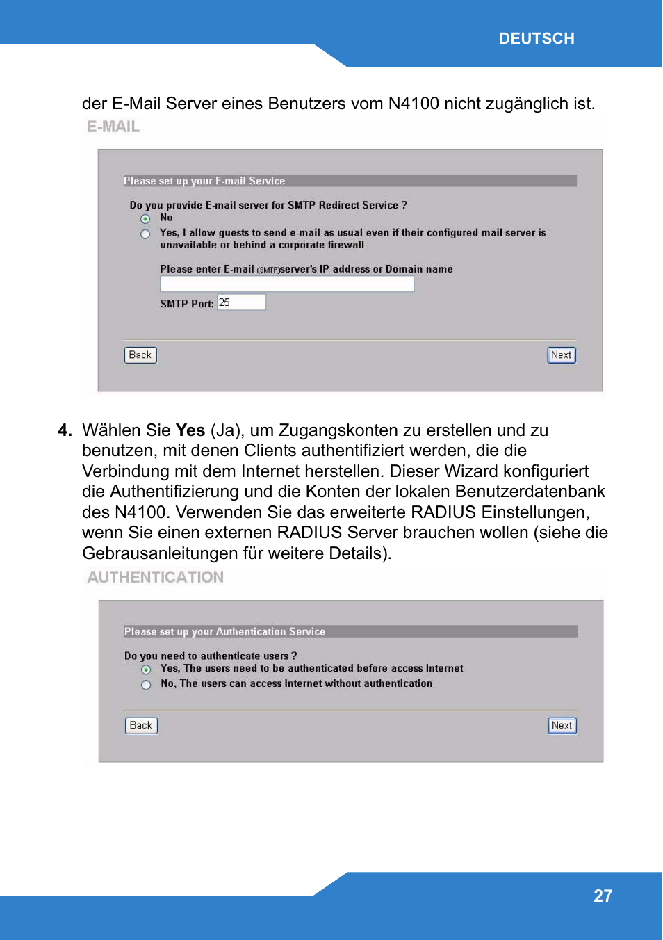 Zyxel N4100 User Manual | Page 27 / 140