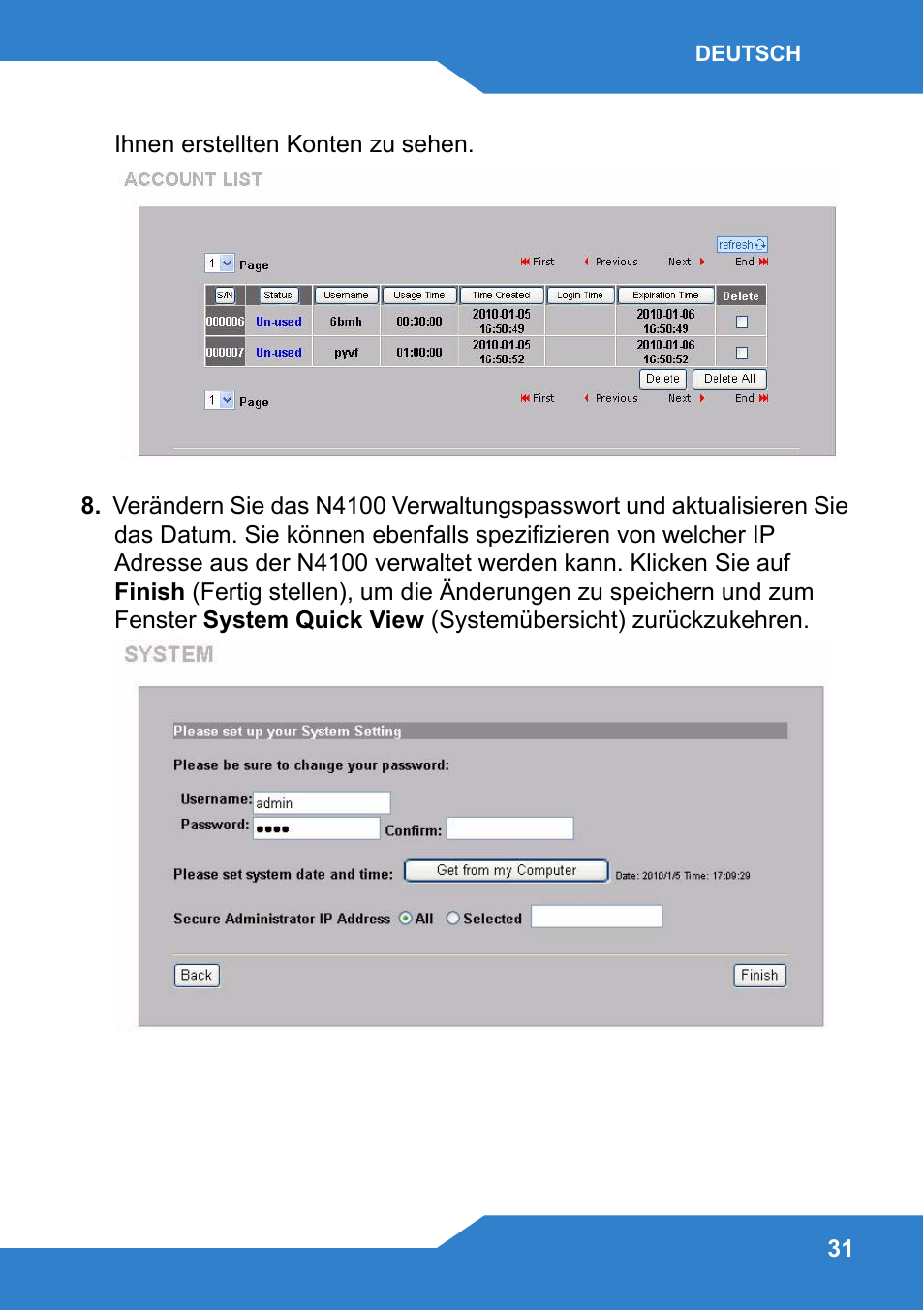 Zyxel N4100 User Manual | Page 31 / 140