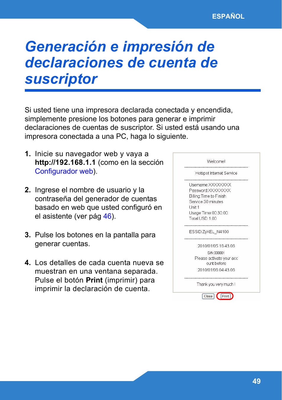 Zyxel N4100 User Manual | Page 49 / 140