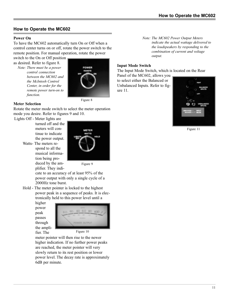 McIntosh MC602 User Manual | Page 11 / 20