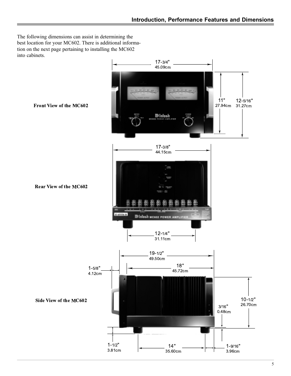 McIntosh MC602 User Manual | Page 5 / 20