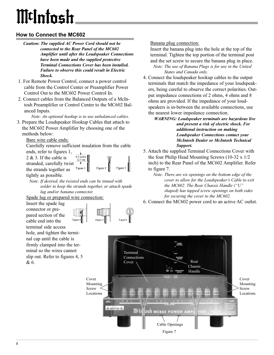 McIntosh MC602 User Manual | Page 8 / 20