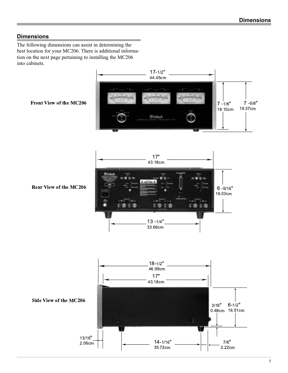 McIntosh MC206 User Manual | Page 5 / 16