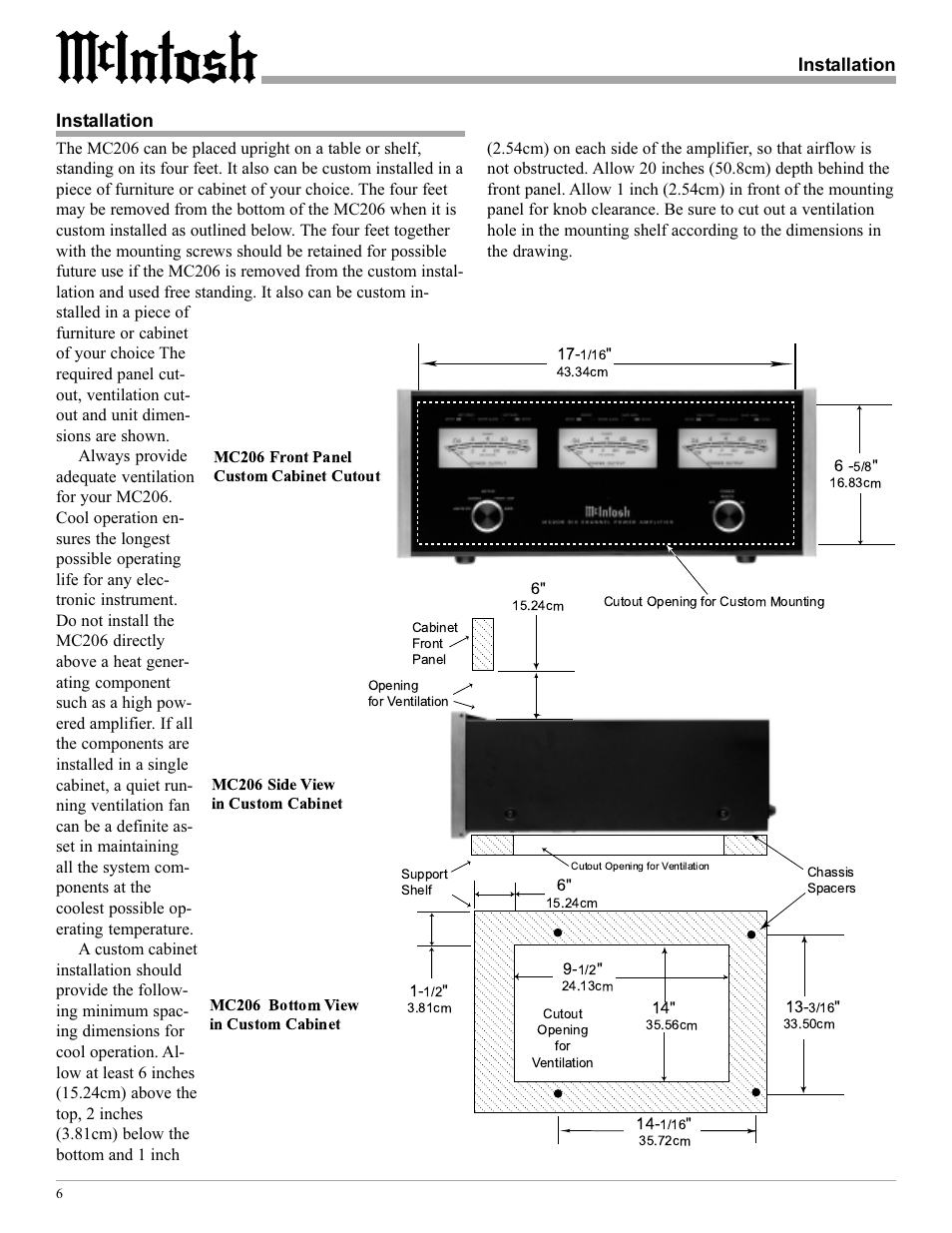 McIntosh MC206 User Manual | Page 6 / 16