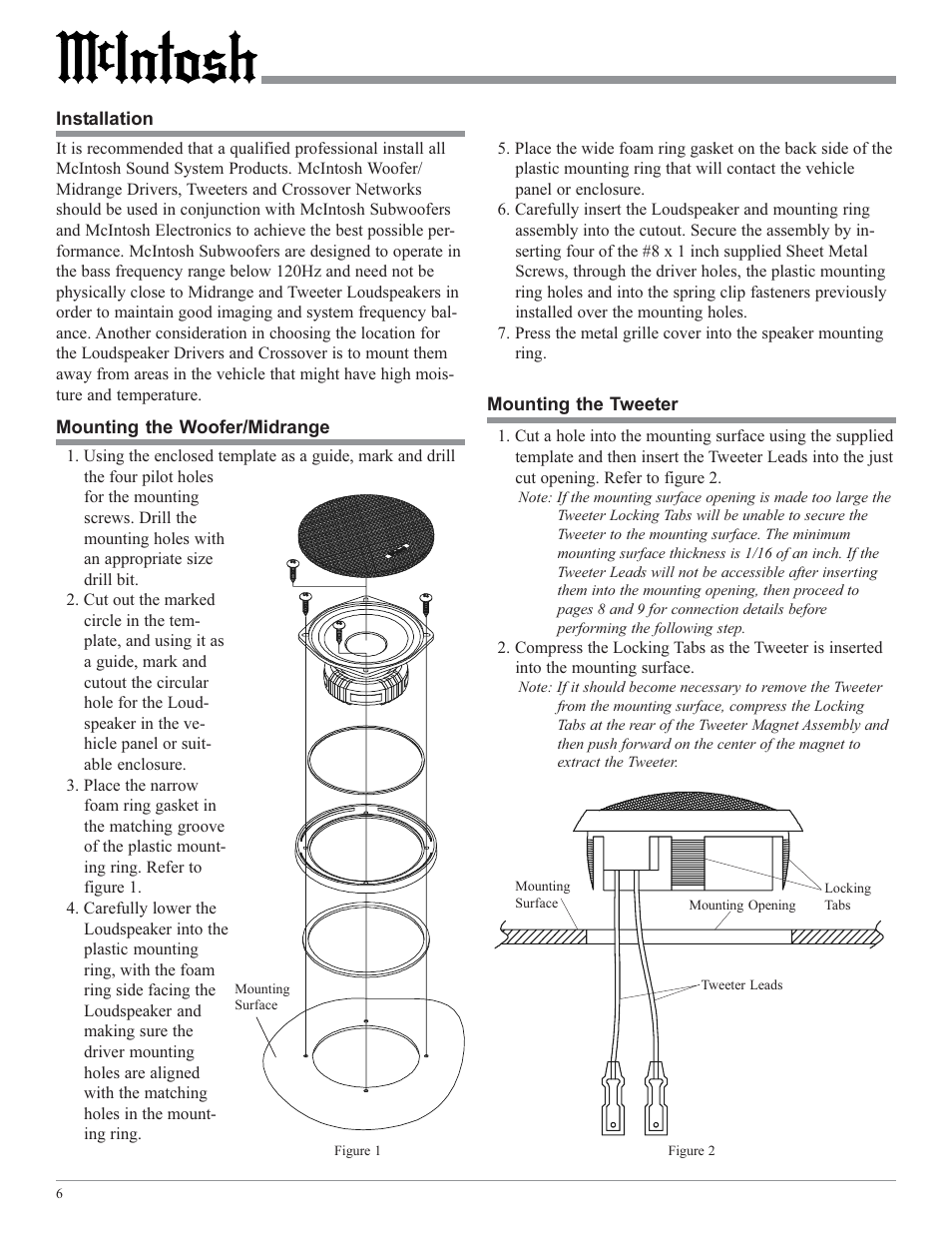 McIntosh MSS630 User Manual | Page 6 / 12