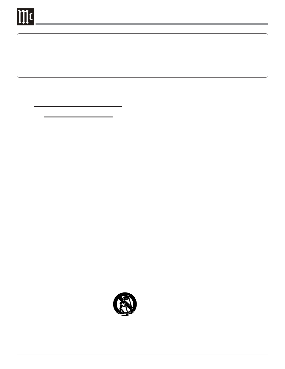 Important safety instructions | McIntosh XLS320 User Manual | Page 2 / 28