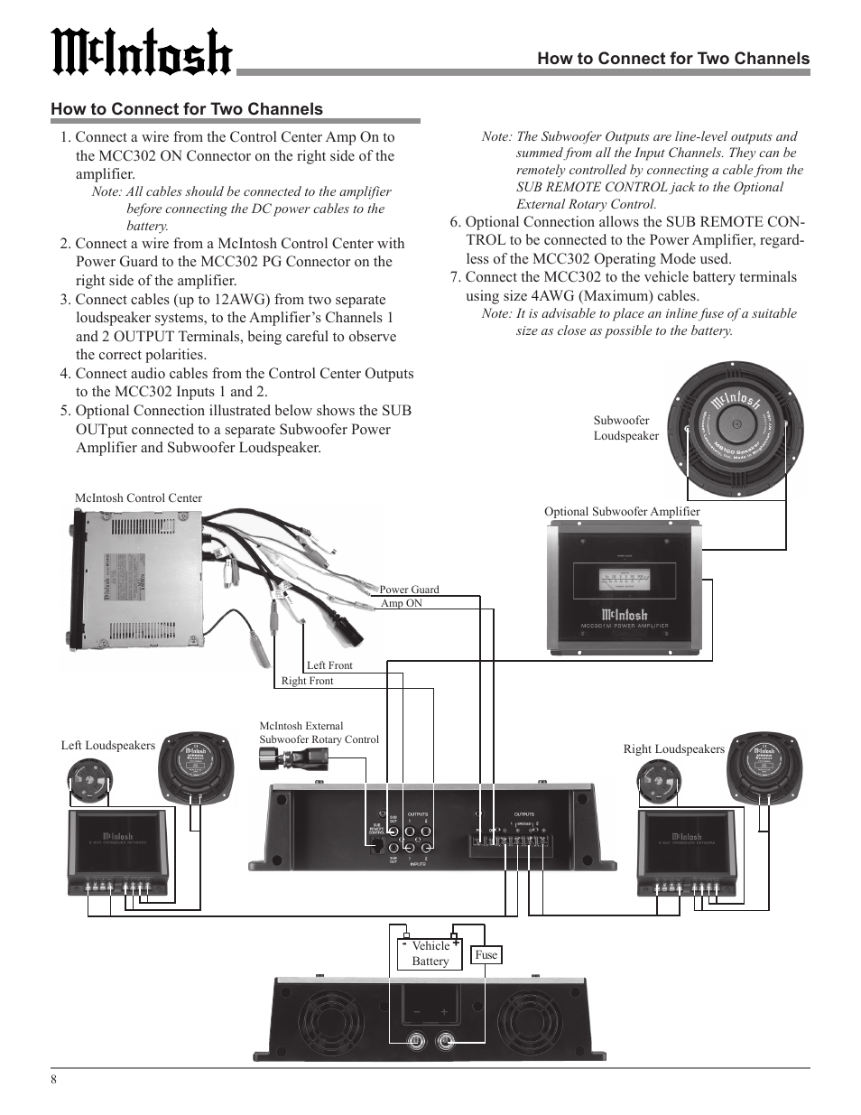 McIntosh MCC302M User Manual | Page 8 / 16