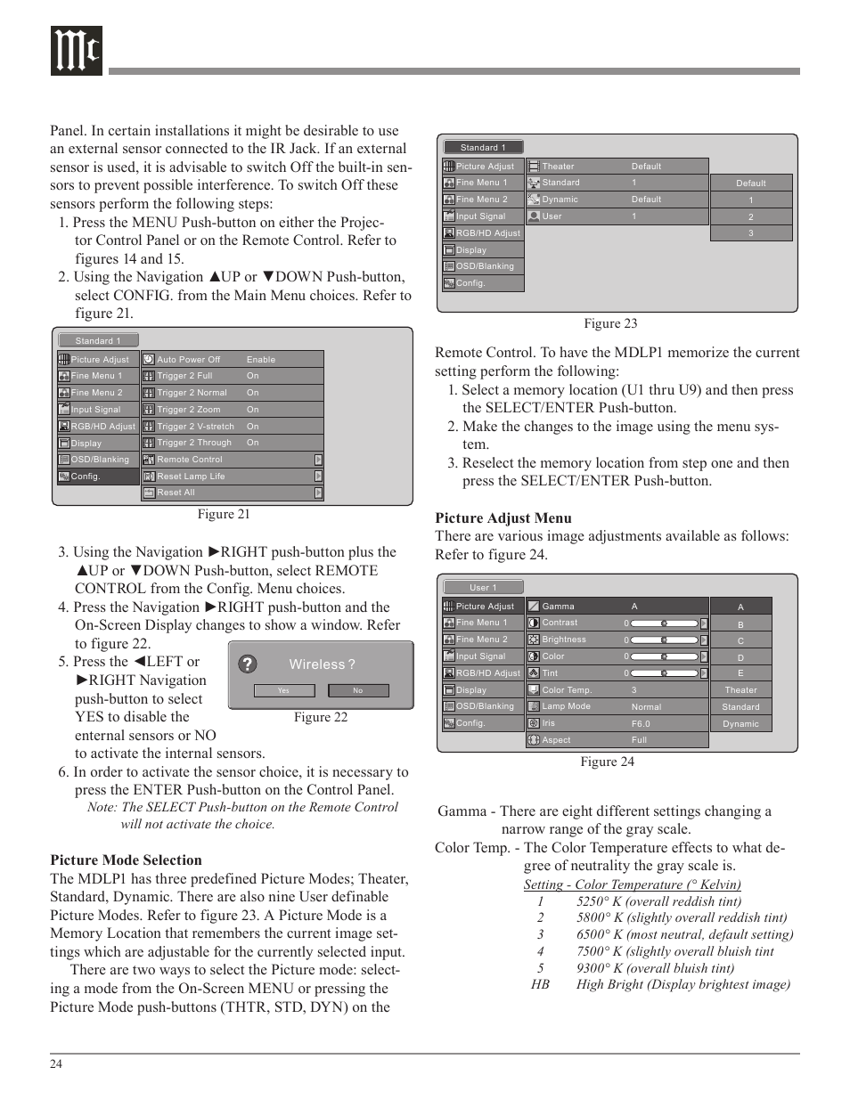 McIntosh MDLP1 User Manual | Page 24 / 32