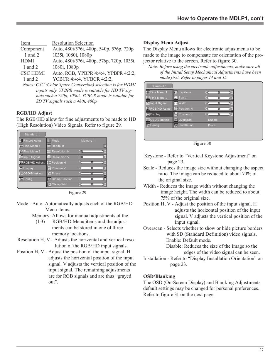 McIntosh MDLP1 User Manual | Page 27 / 32