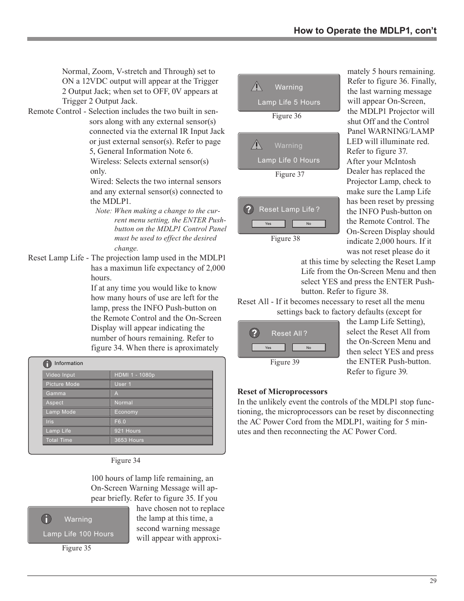 McIntosh MDLP1 User Manual | Page 29 / 32