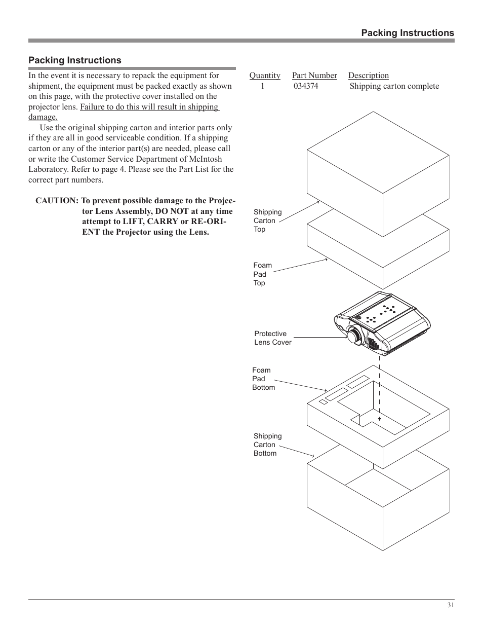 McIntosh MDLP1 User Manual | Page 31 / 32