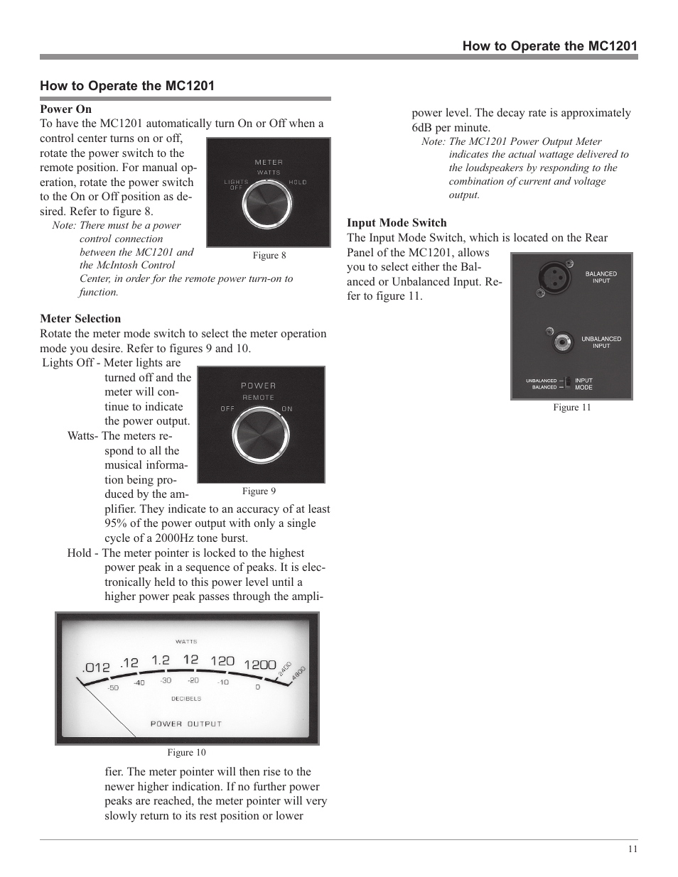 McIntosh MC1201 User Manual | Page 11 / 20