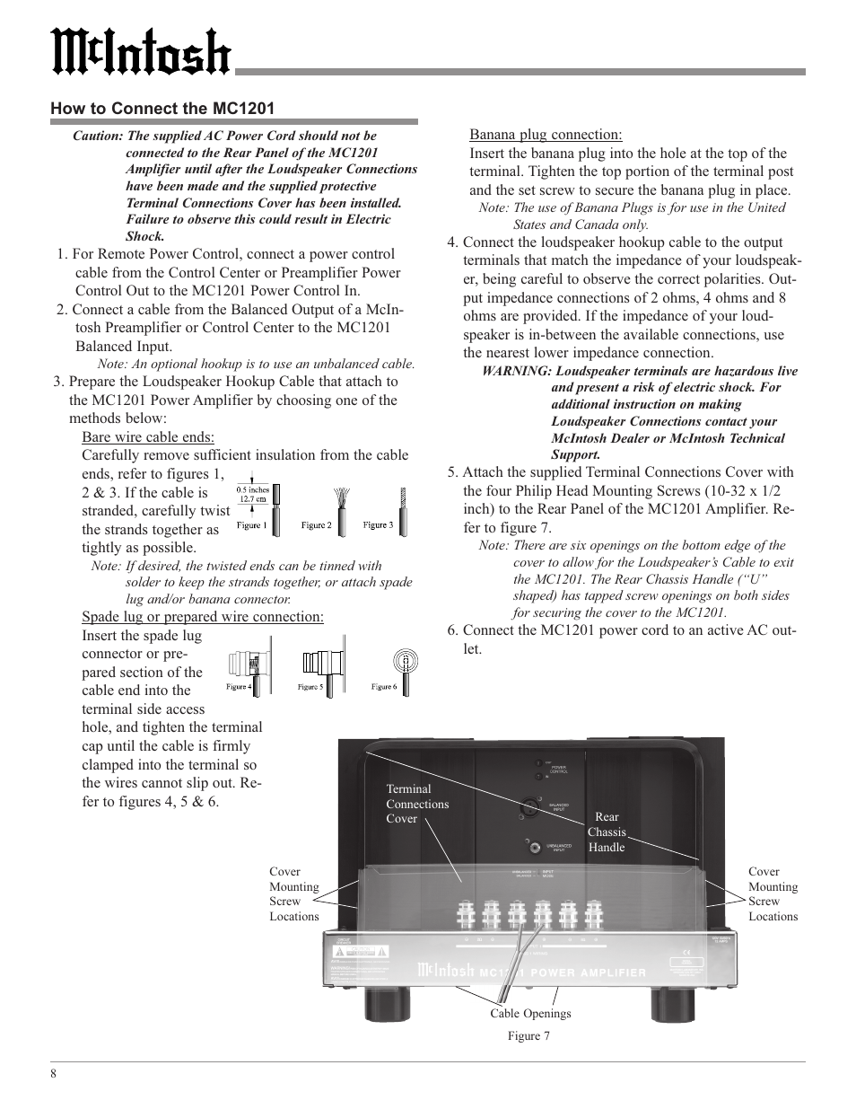 McIntosh MC1201 User Manual | Page 8 / 20