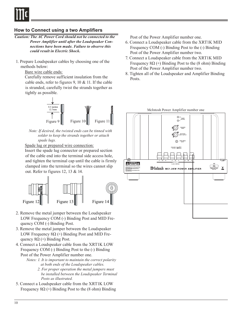 McIntosh XRT1K User Manual | Page 10 / 16