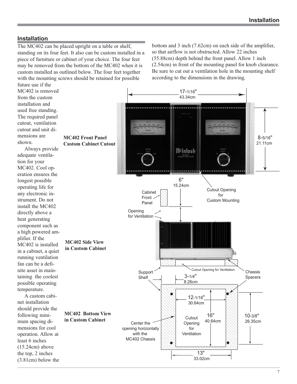 McIntosh MC402 User Manual | Page 7 / 20