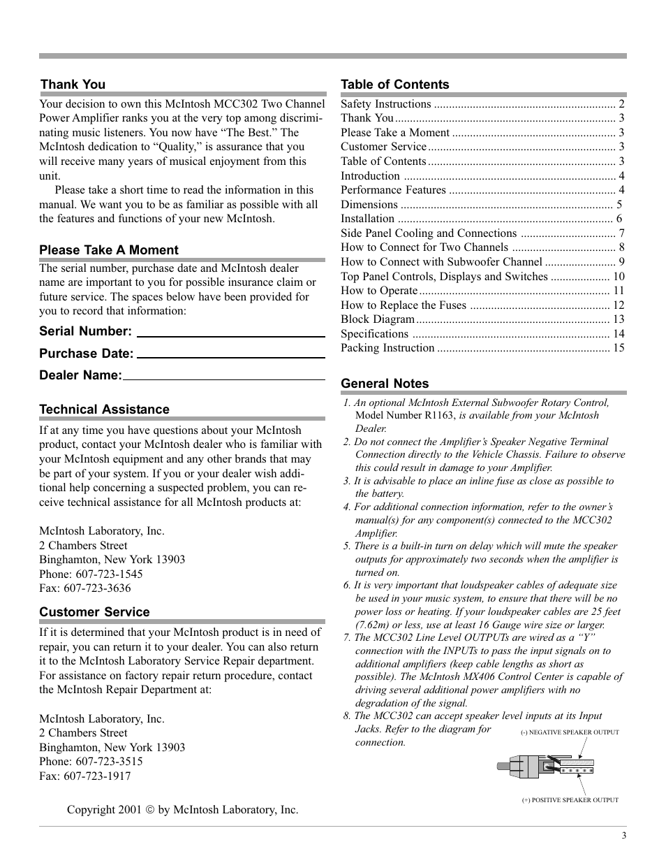 McIntosh MCC302 User Manual | Page 3 / 16