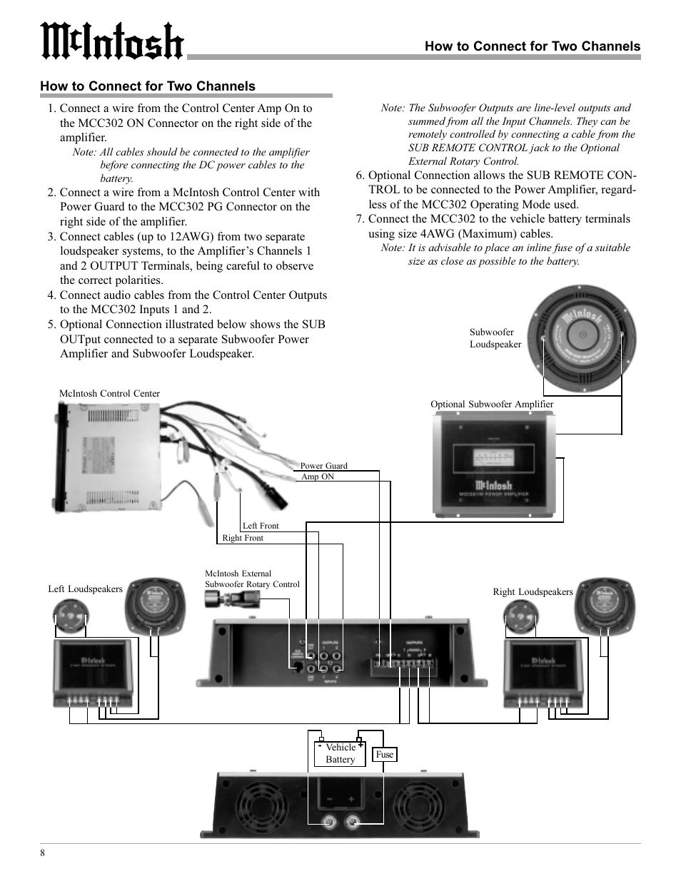 McIntosh MCC302 User Manual | Page 8 / 16