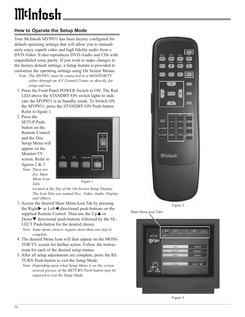 McIntosh MVP851 User Manual | Page 16 / 48