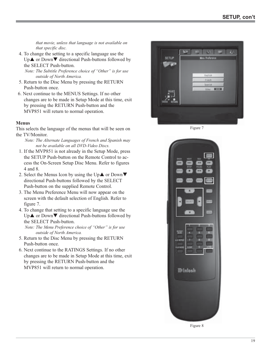 McIntosh MVP851 User Manual | Page 19 / 48