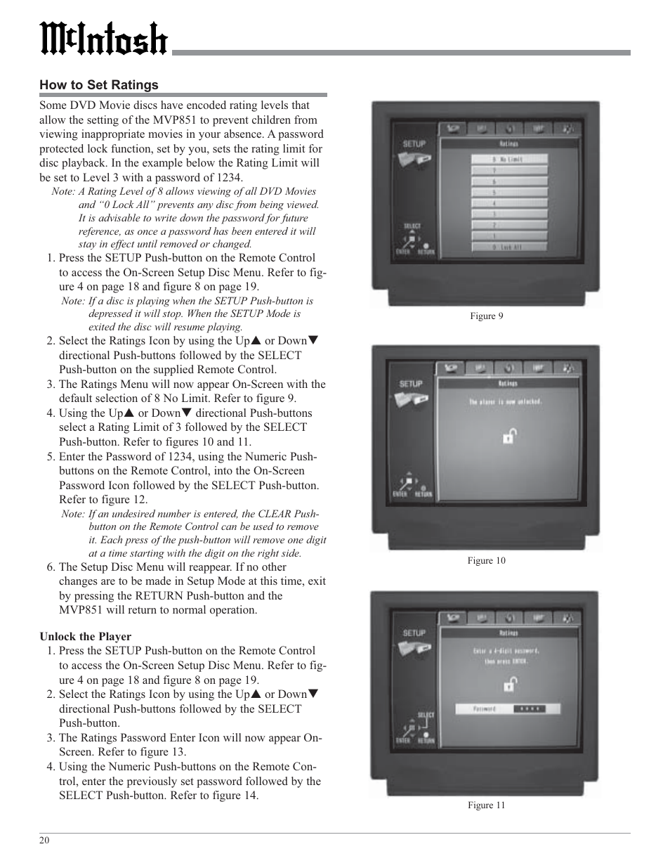 McIntosh MVP851 User Manual | Page 20 / 48