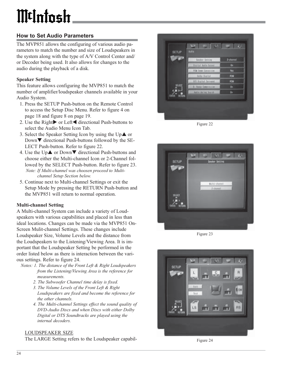 McIntosh MVP851 User Manual | Page 24 / 48