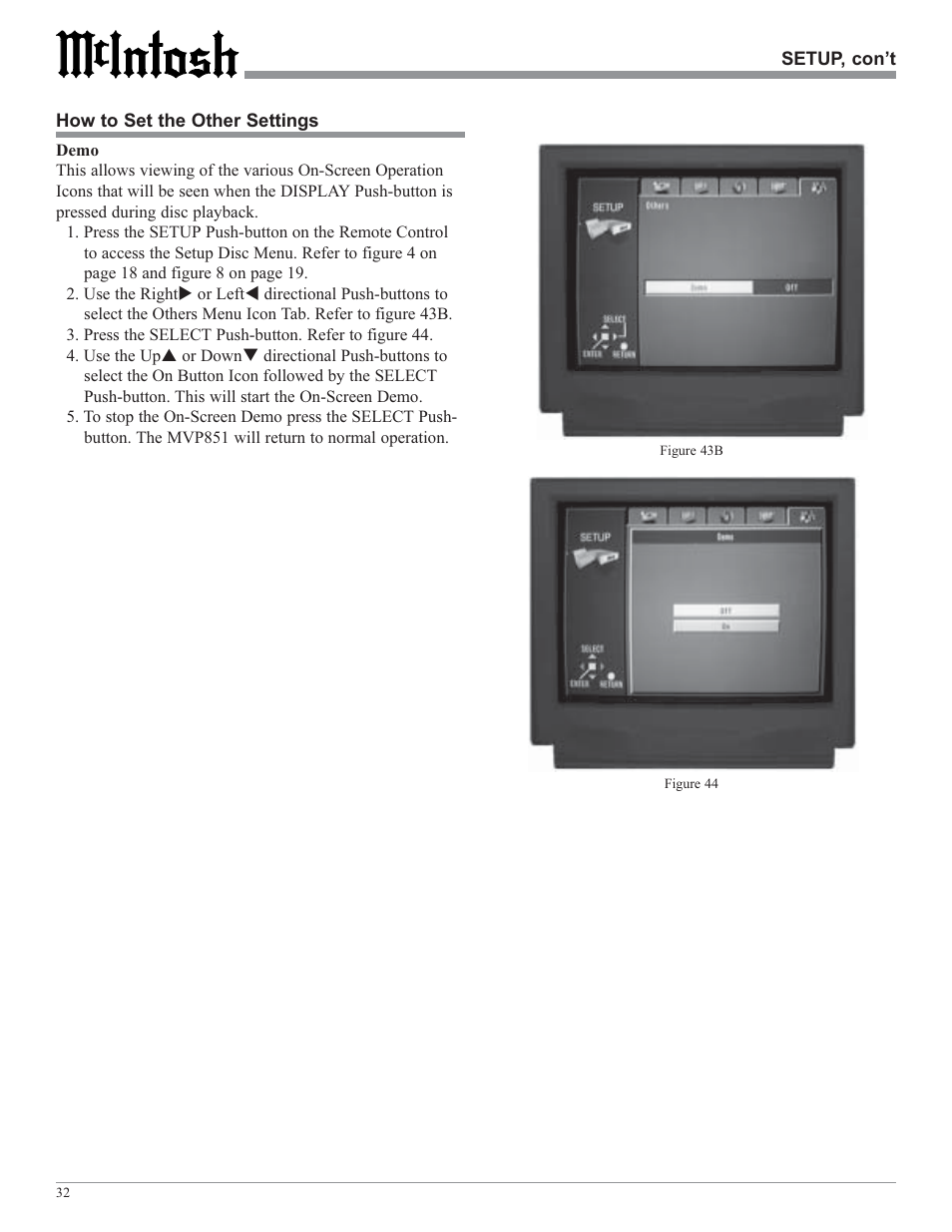 McIntosh MVP851 User Manual | Page 32 / 48