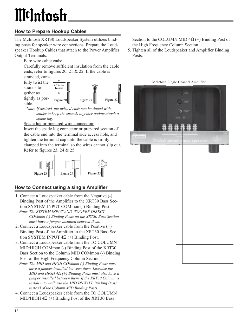 McIntosh XRT30 User Manual | Page 12 / 20