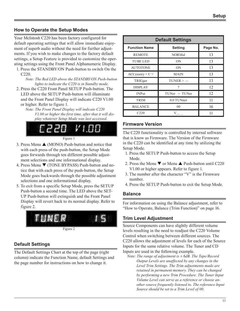 McIntosh C220 User Manual | Page 11 / 20
